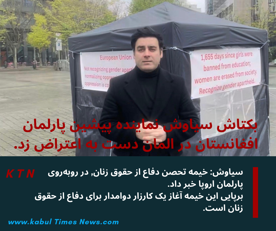 The first Afghan politician to sit in front of the European Parliament after the fall of the republic to protest gender apartheid.