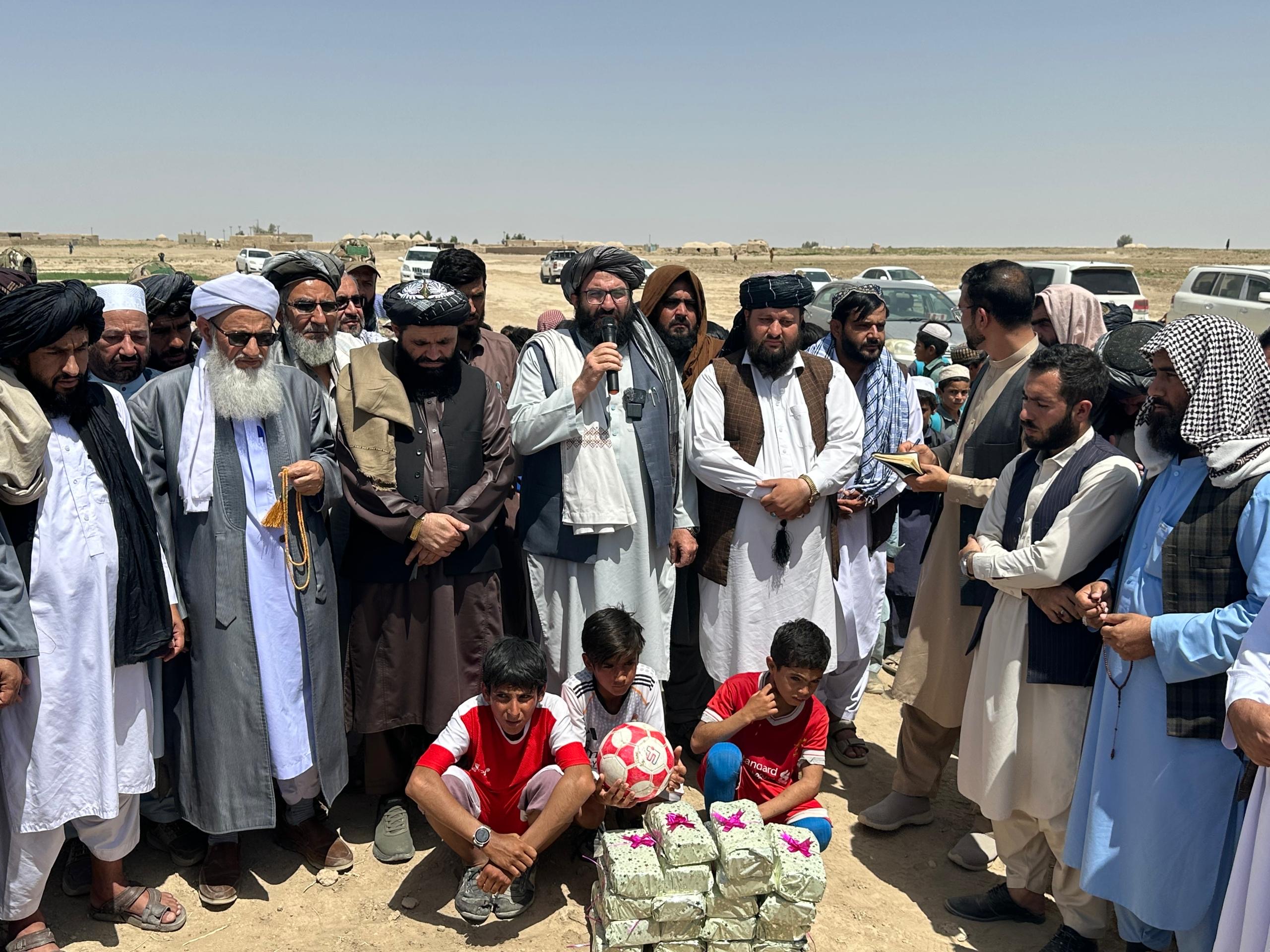 Nimroz; Construction of a sports gymnasium begins in Chakhansur district